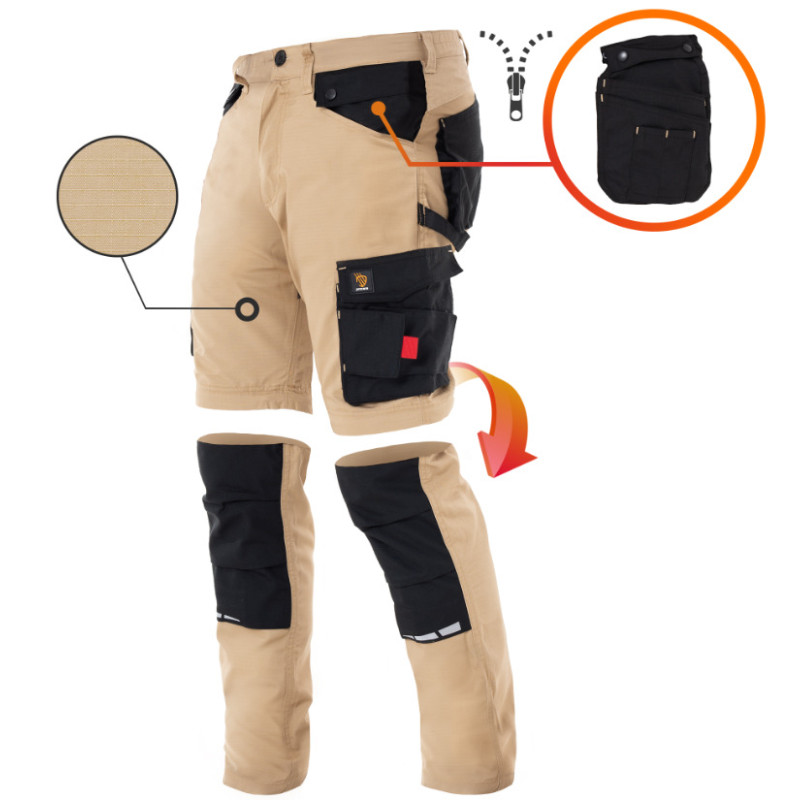 Ubranie    robocze spodnie wielofunkcyjne ZEUS 48